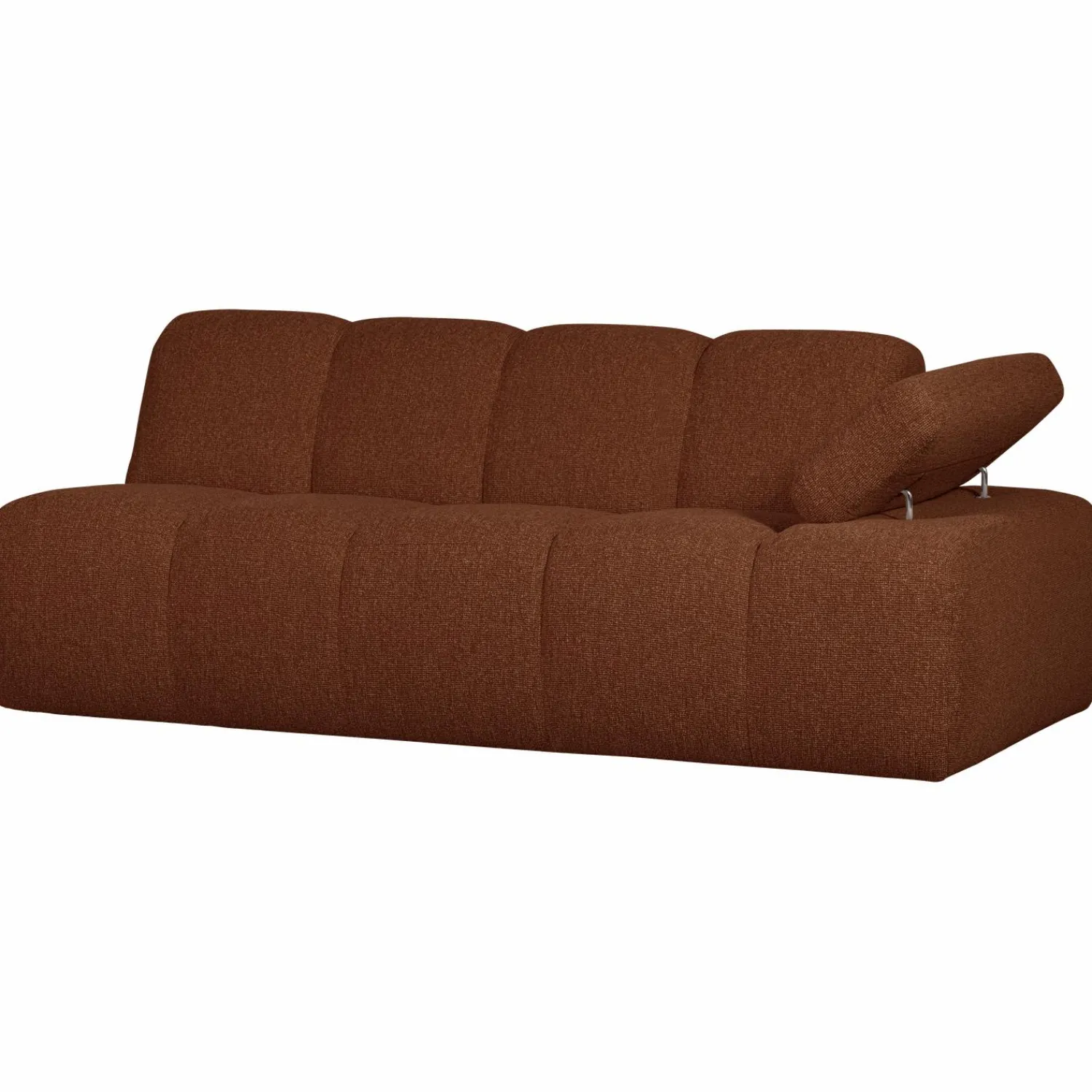 Hot WOOOD Mojo 2-zits element arm rechts bouclé Roestbruin melange