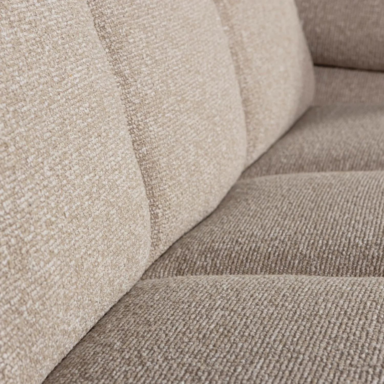 Discount WOOOD Mojo 2-zits element arm rechts bouclé Beige melange