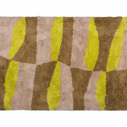 WOOOD Musa vloerkleed grafisch dessin naturel/geel 170x240 cm