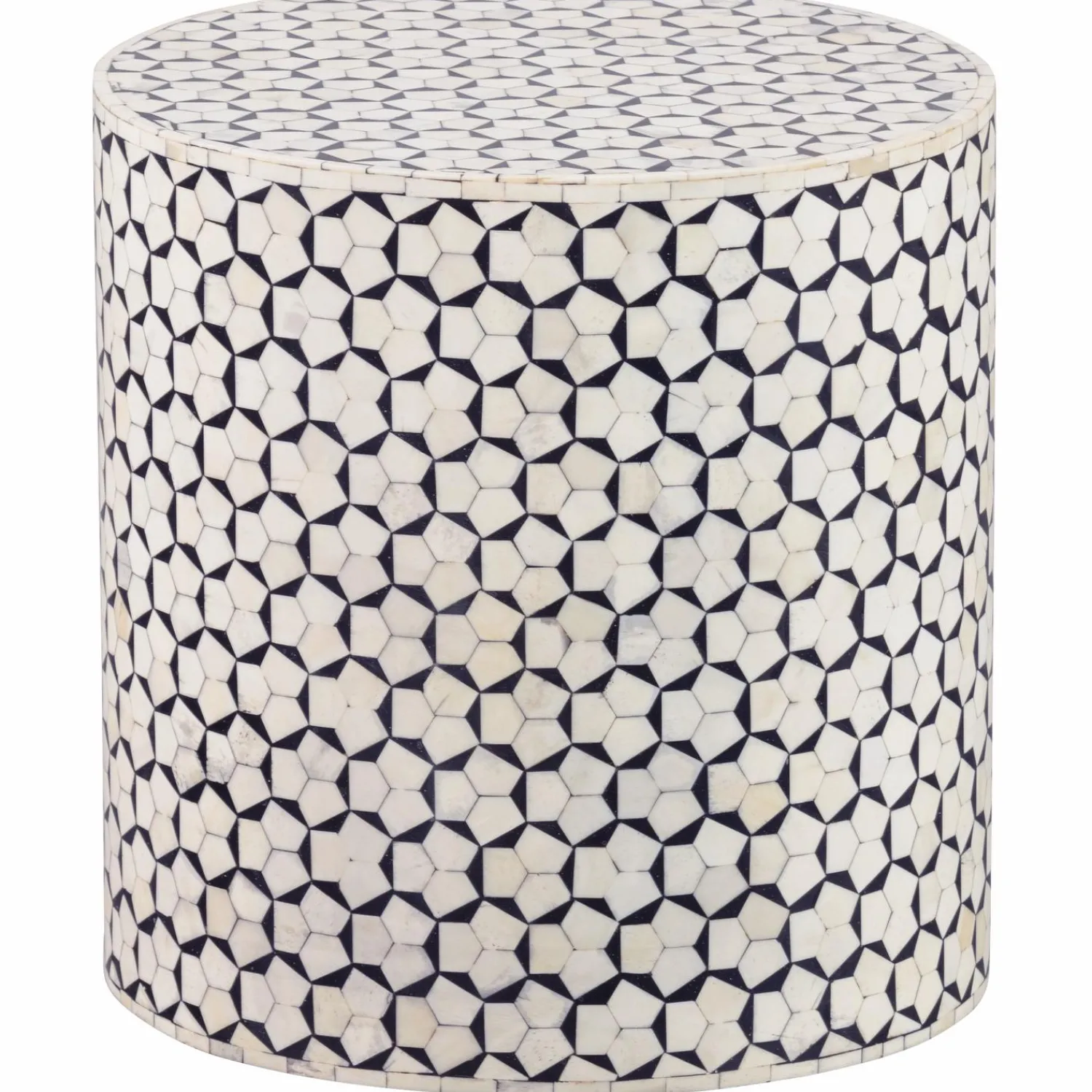 Clearance WOOOD Neva bijzettafel zwart/wit