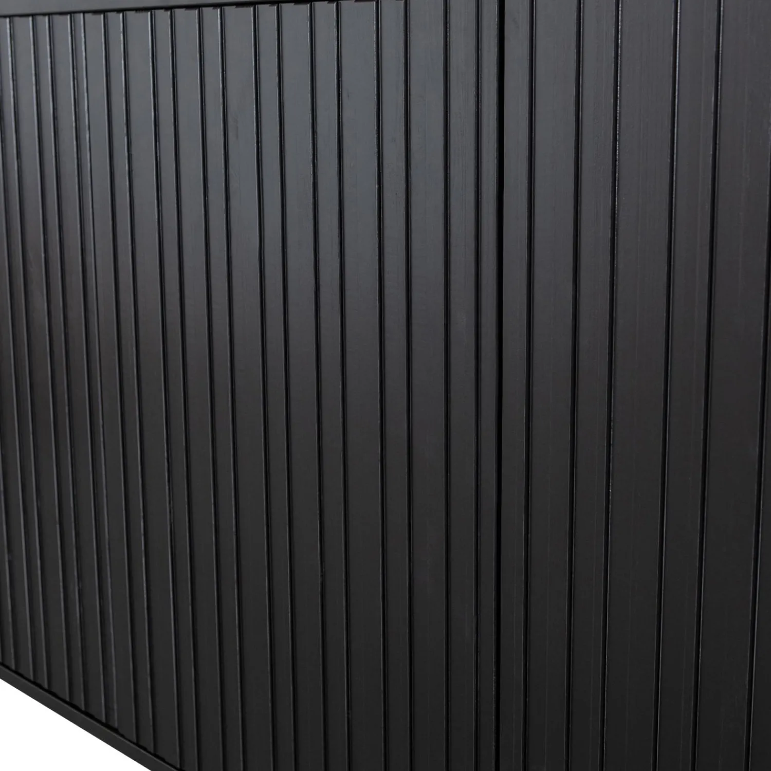 Clearance WOOOD New Gravure dressoir 200 cm grenen Zwart