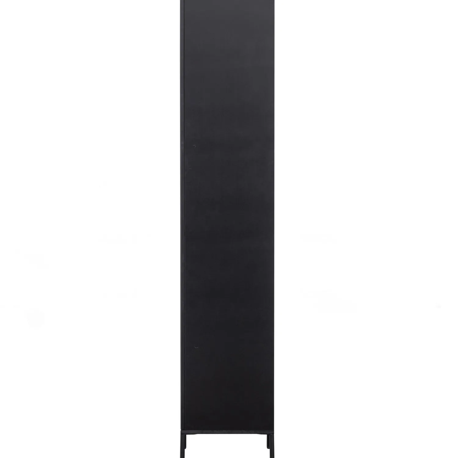 Clearance WOOOD New Gravure hoge kast met lade grenen Zwart