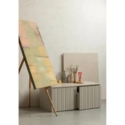 WOOOD New Gravure kistbank grenen Dust