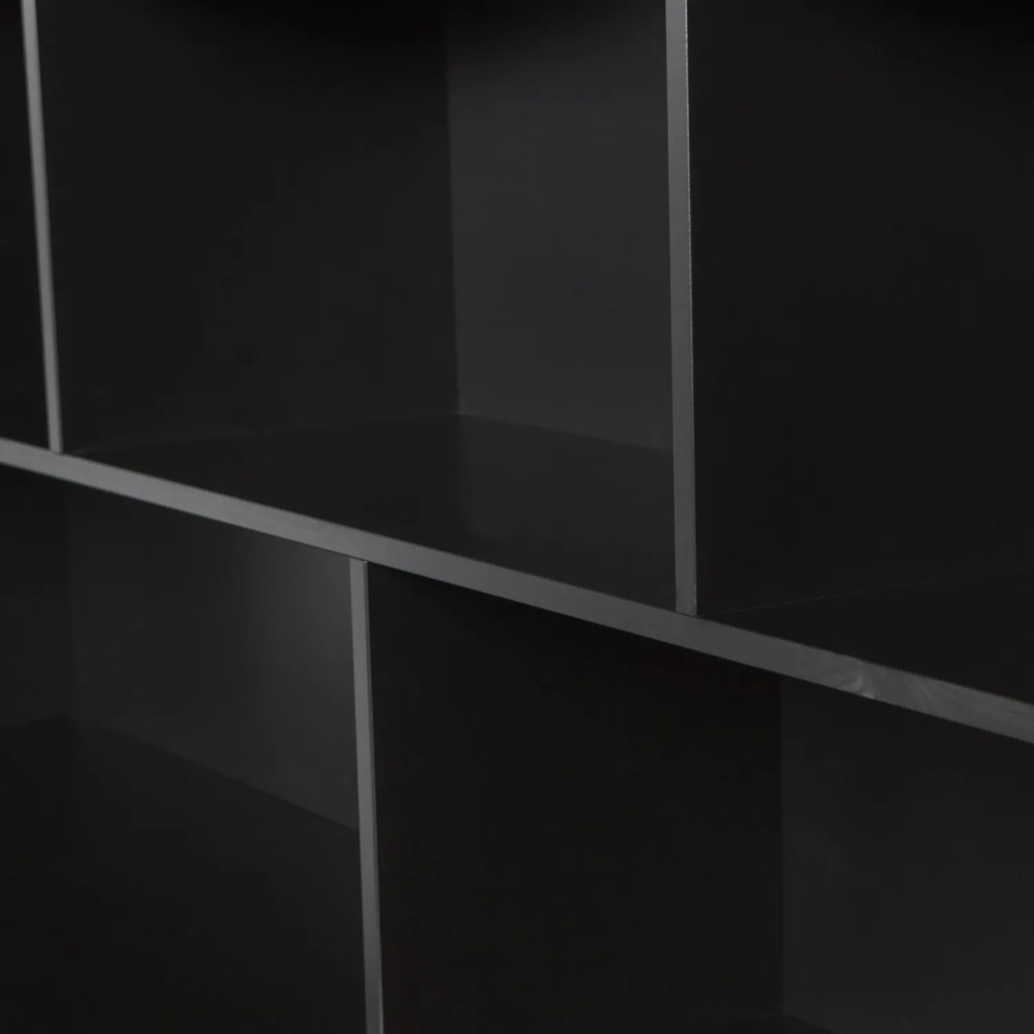 WOOOD New Gravure opzetkast grenen Zwart