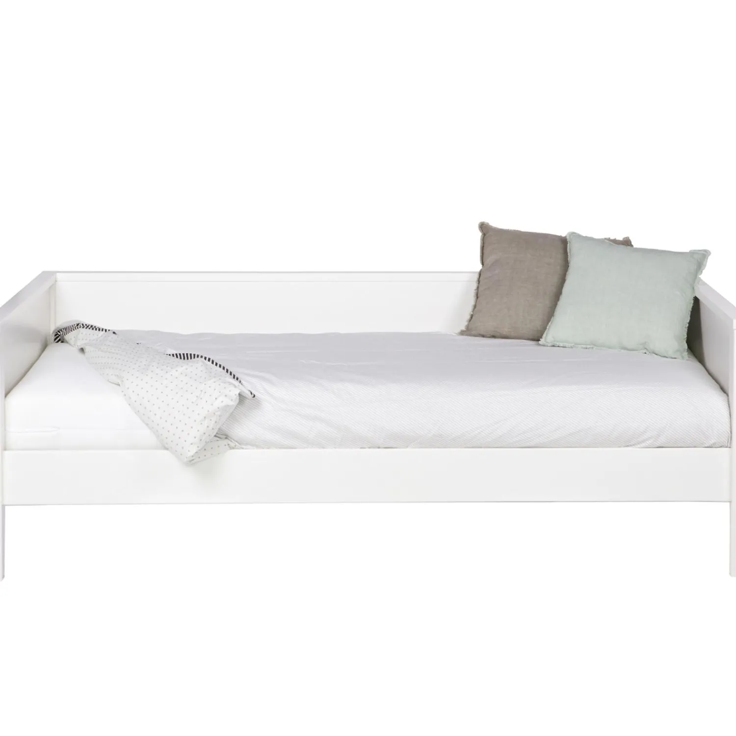 Clearance WOOOD Nikki bedbank grenen (excl. lade) Wit