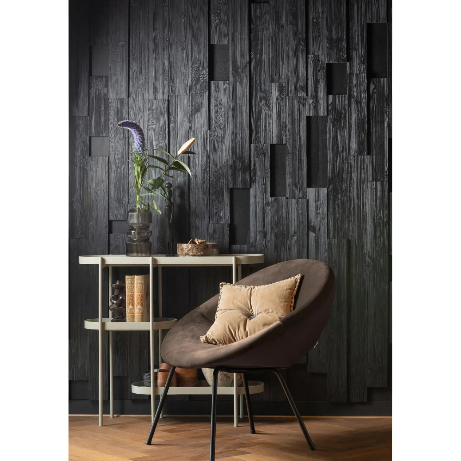 WOOOD Noan sidetable hout/metaal antiek beige