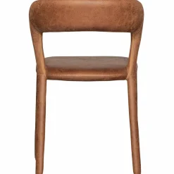 Hot WOOOD Noble eetkamerstoel leerlook Cognac
