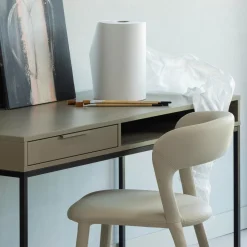WOOOD Noble eetkamerstoel leerlook Beige