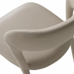 WOOOD Noble eetkamerstoel leerlook Beige