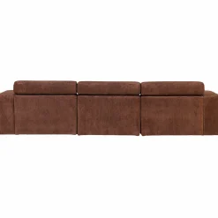 Clearance WOOOD Novi chaise longue bank links ribstof Terra