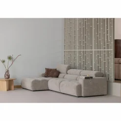 WOOOD Novi chaise longue bank links Naturel melange