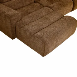 New WOOOD Novi chaise longue bank links karamelbruin melange Karamel melange