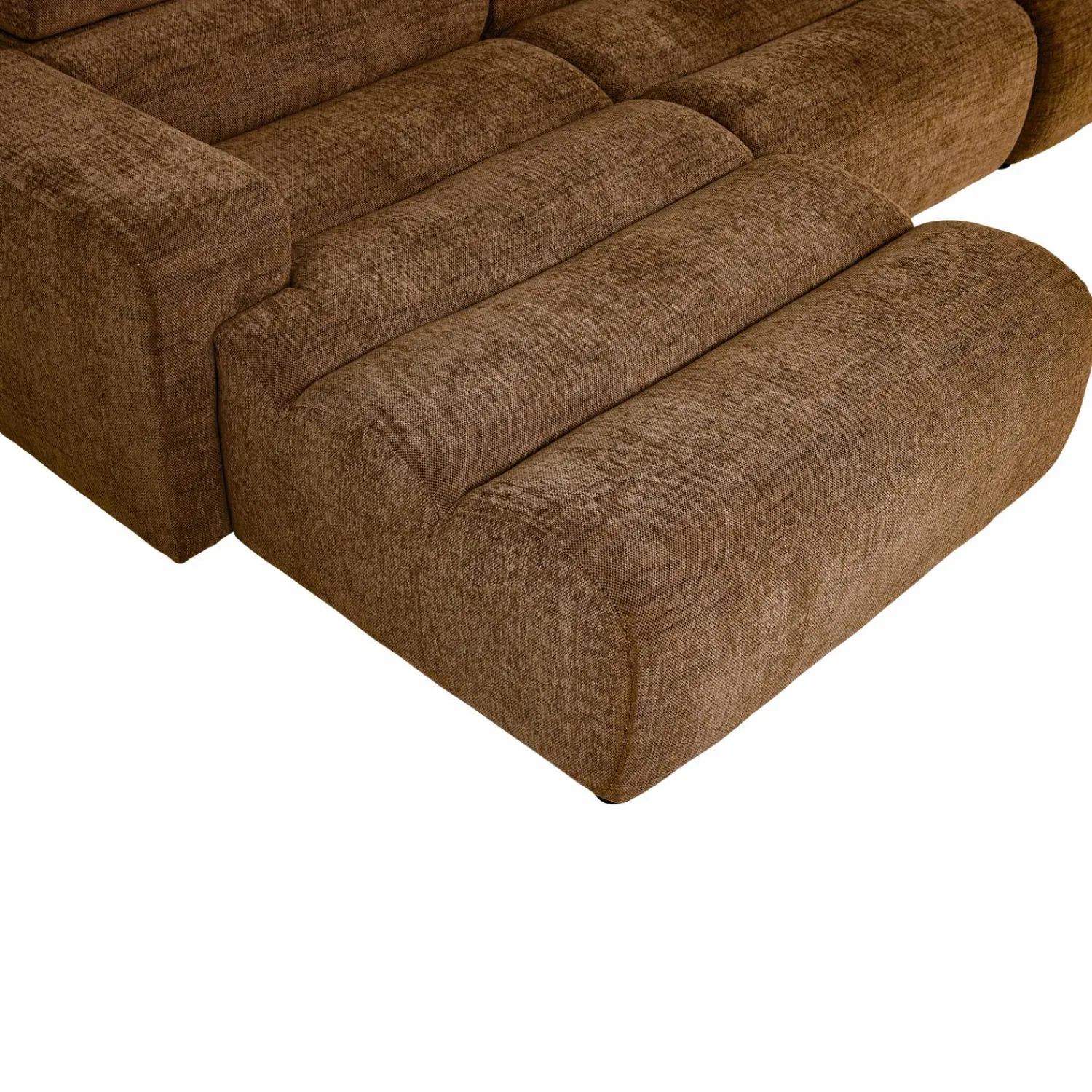 New WOOOD Novi chaise longue bank links karamelbruin melange Karamel melange