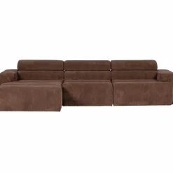 Discount WOOOD Novi chaise longue bank links ribstof Mokkabruin