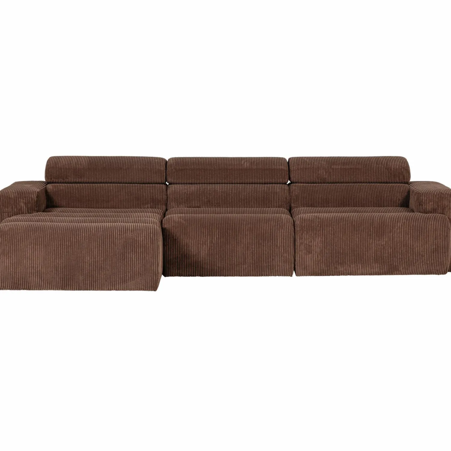 Discount WOOOD Novi chaise longue bank links ribstof Mokkabruin