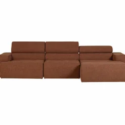 Best WOOOD Novi chaise longue bank rechts bouclé Terra