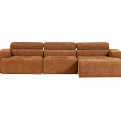 Best WOOOD Novi chaise longue bank rechts Oranje melange