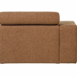 Online WOOOD Novi chaise longue element arm links bouclé bruin Karamel