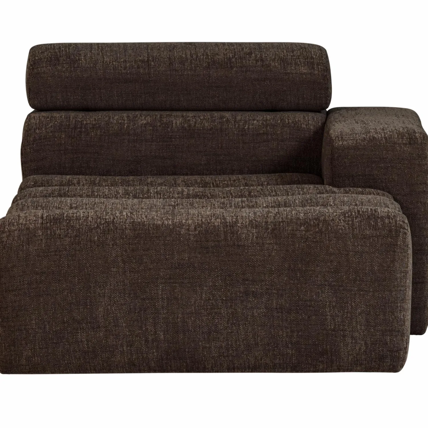 Sale WOOOD Novi chaise longue element arm rechts Donkerbruin melange