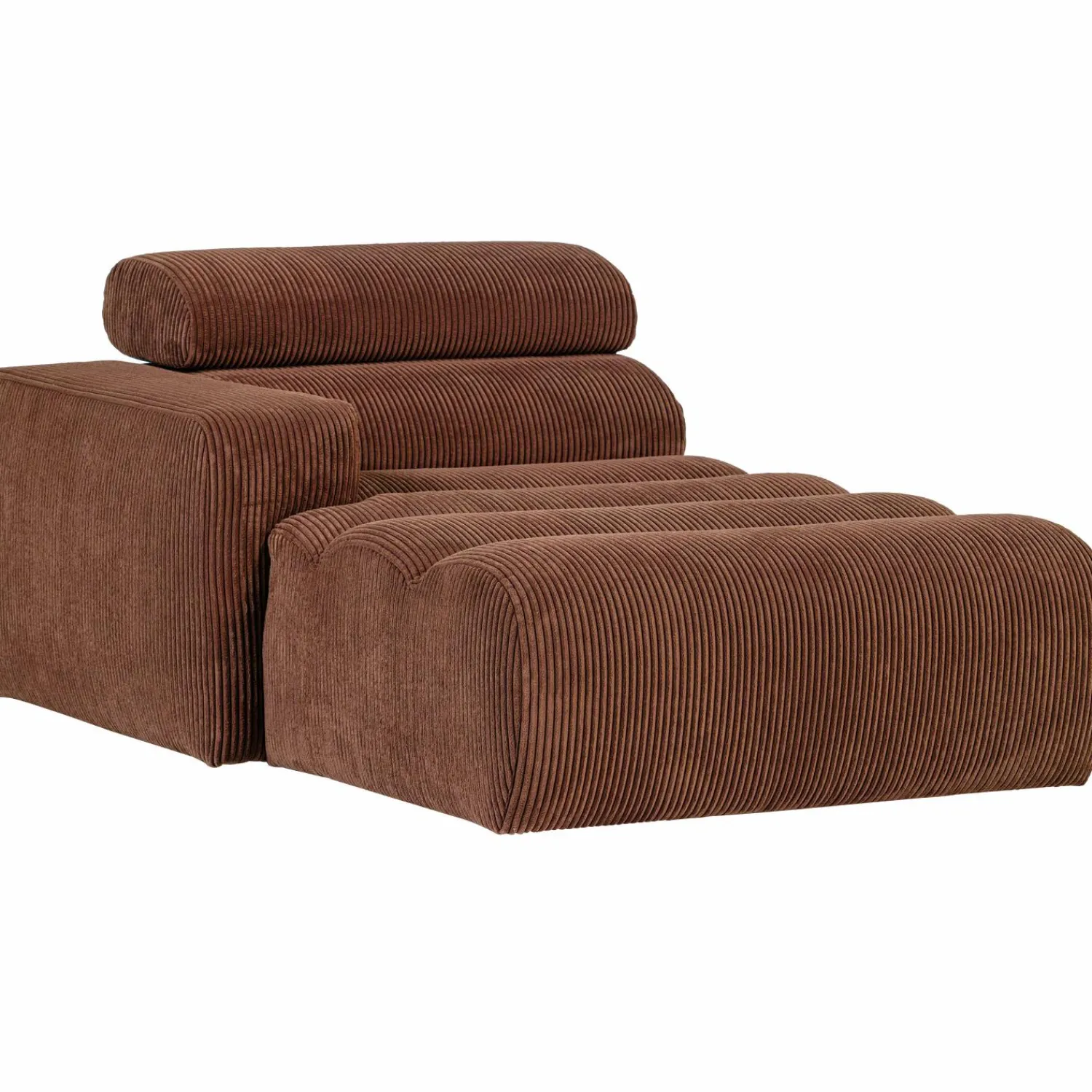 Online WOOOD Novi chaise longue element arm links ribstof Terra