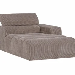 Sale WOOOD Novi chaise longue element arm rechts ribstof Zand