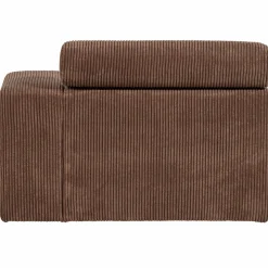 Sale WOOOD Novi chaise longue element arm rechts ribstof Mokkabruin
