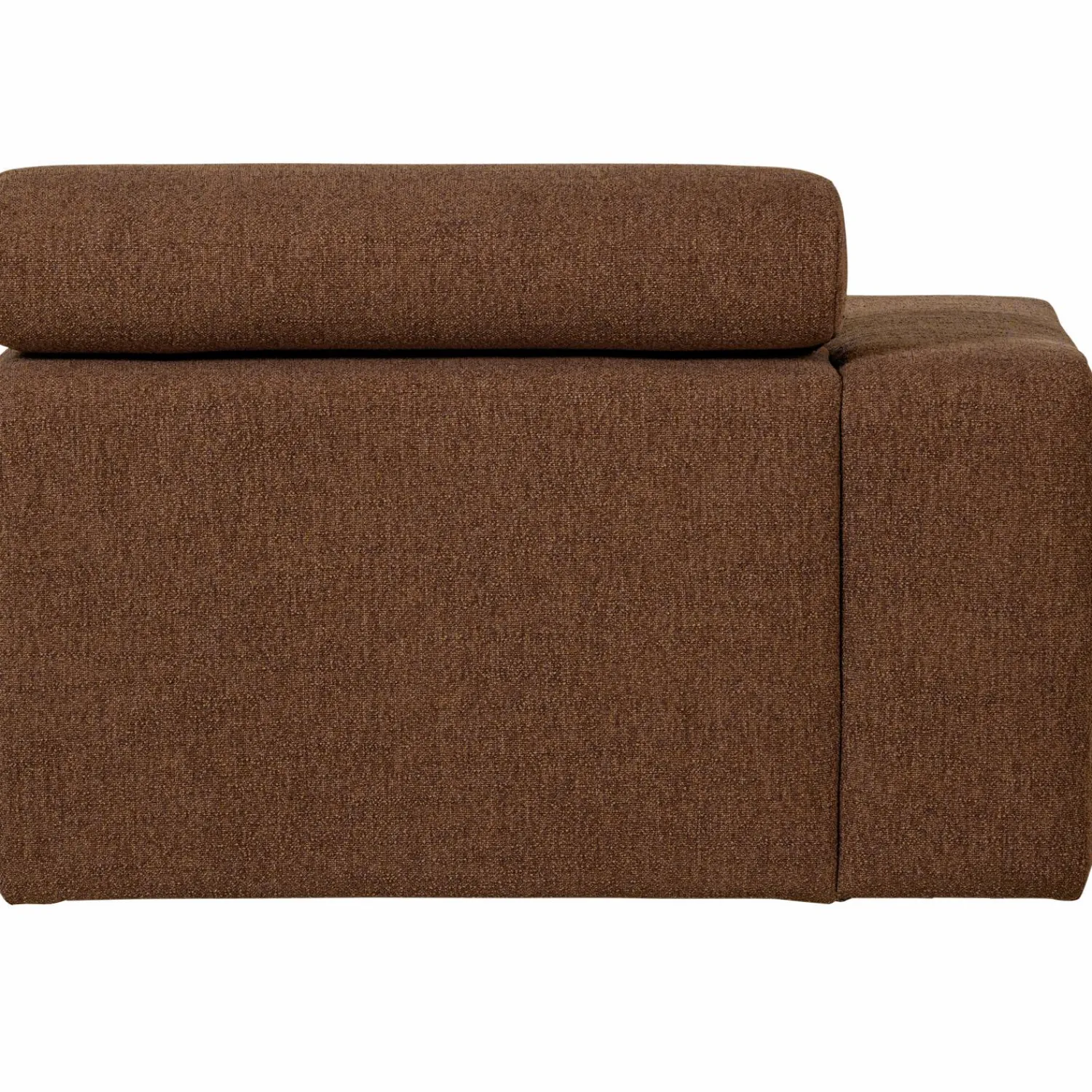 Online WOOOD Novi chaise longue element arm links bouclé Mokkabruin