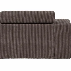 Sale WOOOD Novi chaise longue element arm links ribstof grijsbruin Grijs/bruin