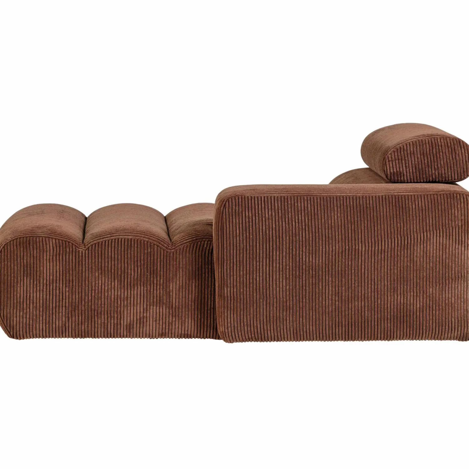 Online WOOOD Novi chaise longue element arm rechts ribstof Terra