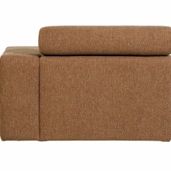 Best WOOOD Novi chaise longue element arm rechts bouclé bruin Karamel