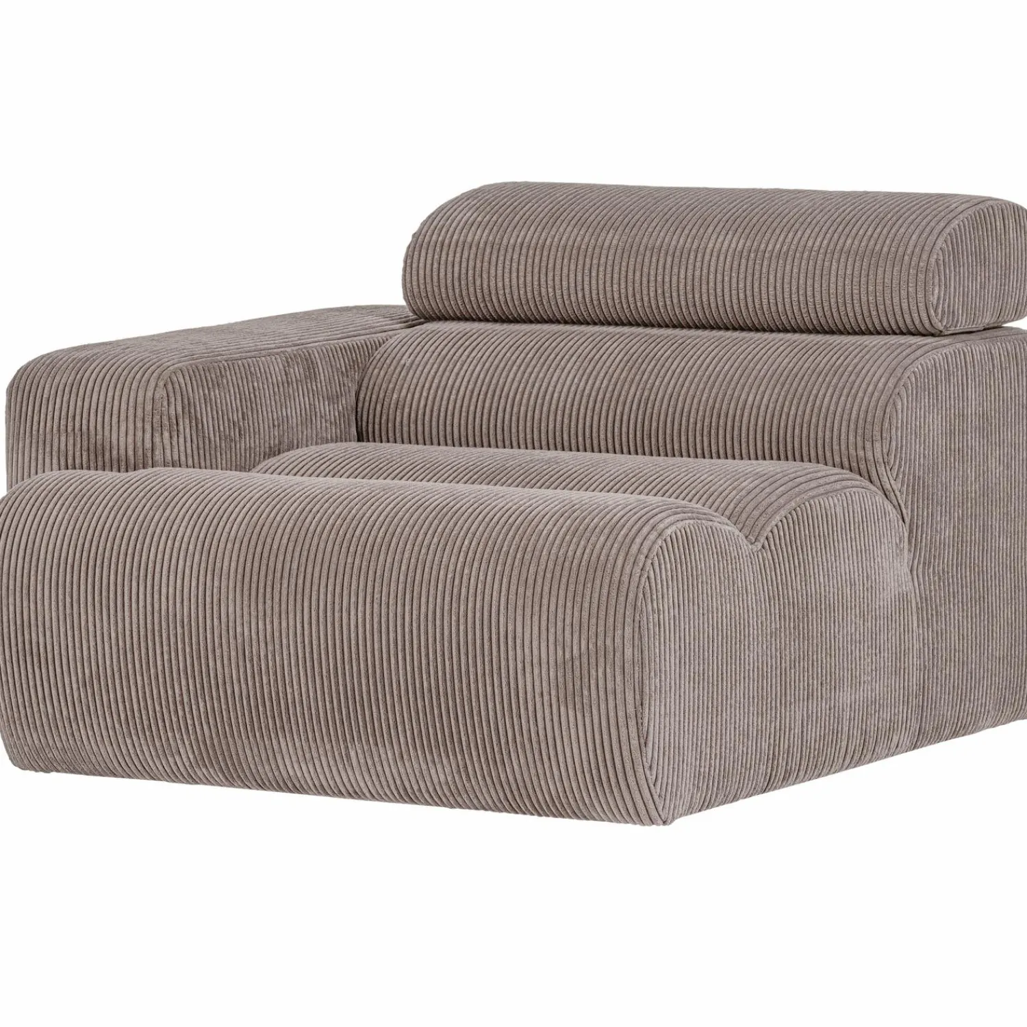 Outlet WOOOD Novi 1-zits element arm links ribstof Zand