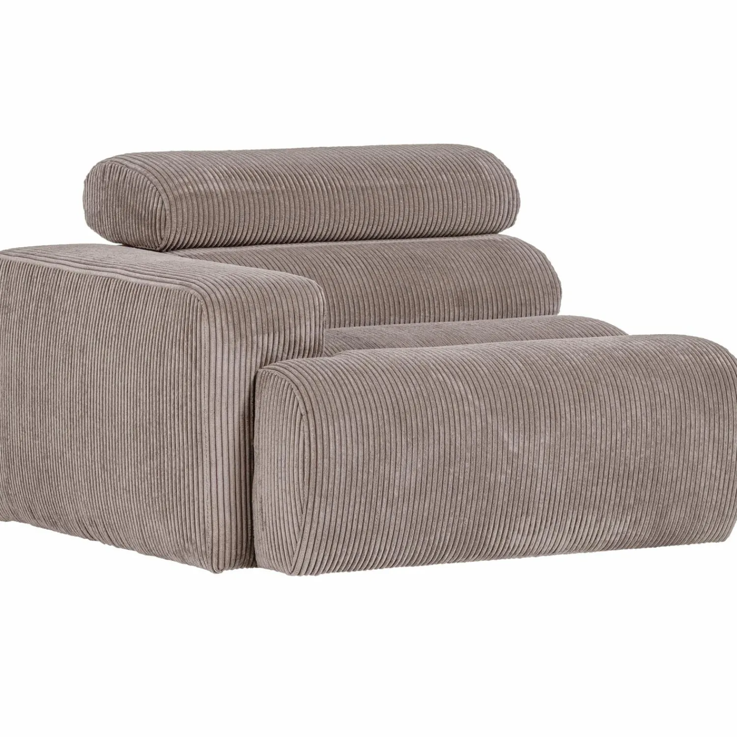 Outlet WOOOD Novi 1-zits element arm links ribstof Zand