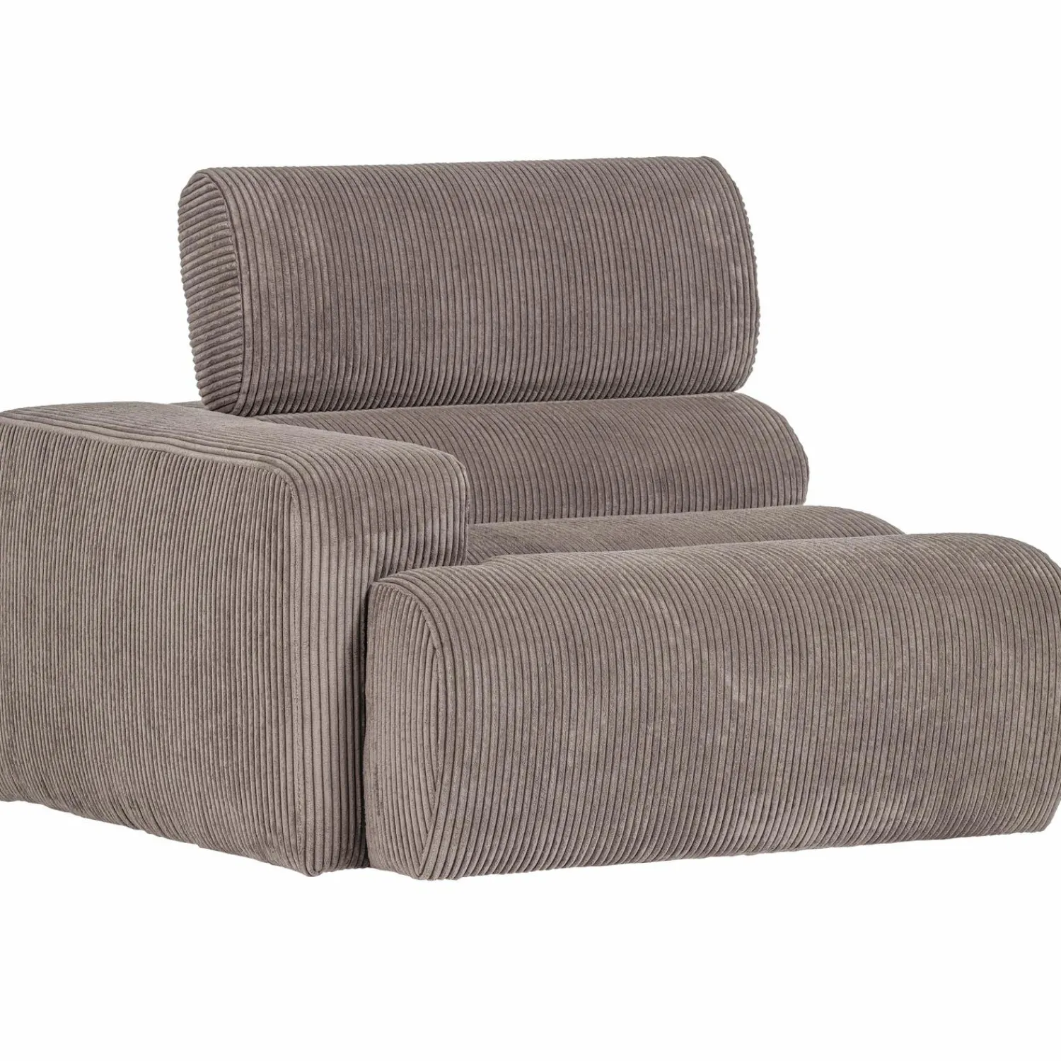 Outlet WOOOD Novi 1-zits element arm links ribstof Zand