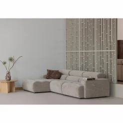 Online WOOOD Novi 1-zits element arm rechts Naturel melange