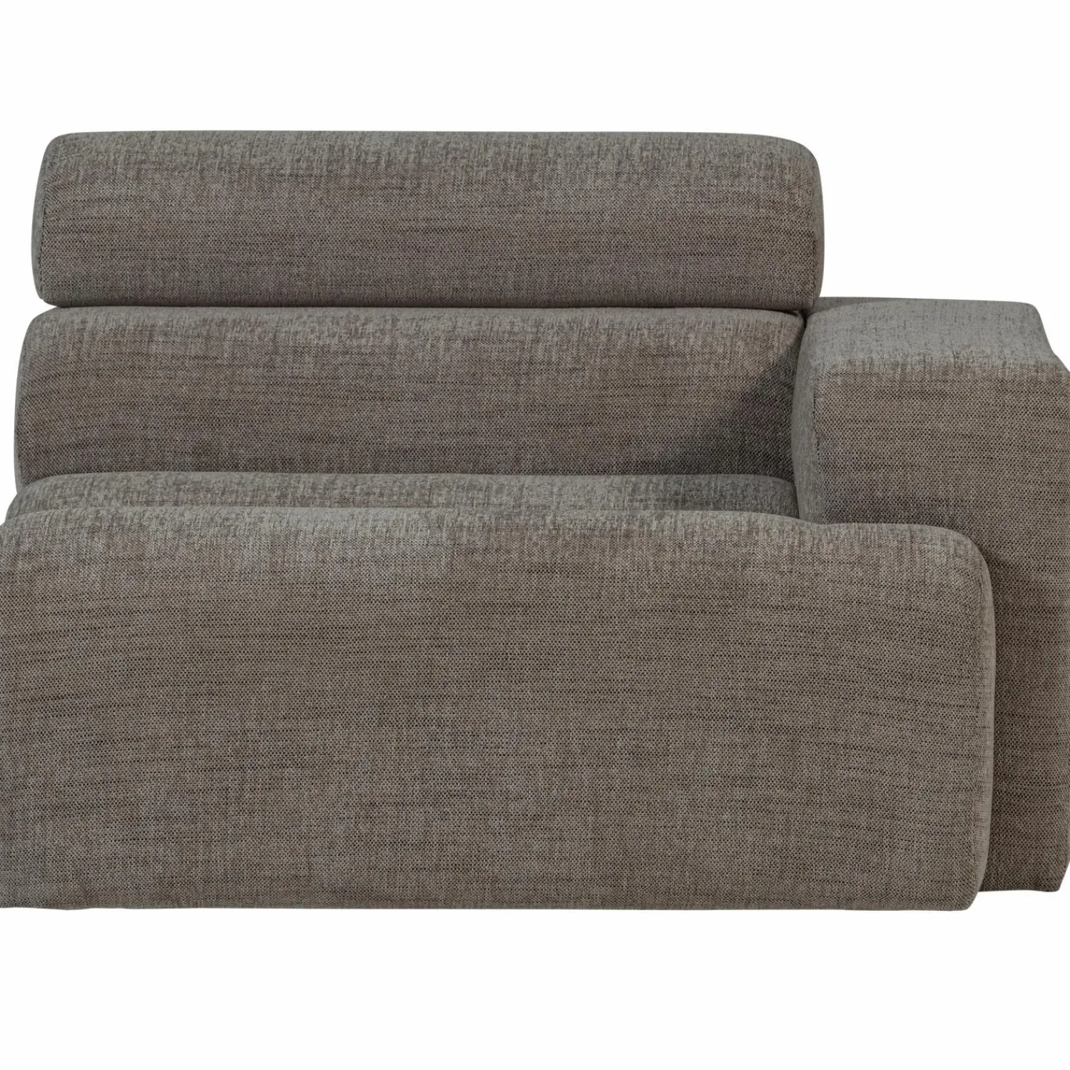 Best WOOOD Novi 1-zits element arm rechts Grijs melange
