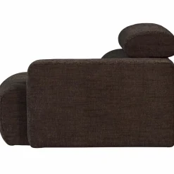 Hot WOOOD Novi 1-zits element arm rechts Donkerbruin melange