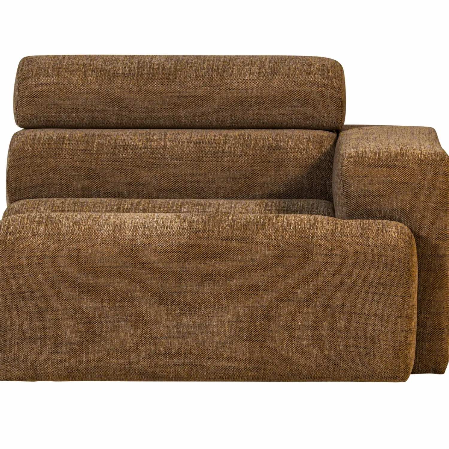 Online WOOOD Novi 1-zits element arm rechts karamelbruin melange Karamel melange