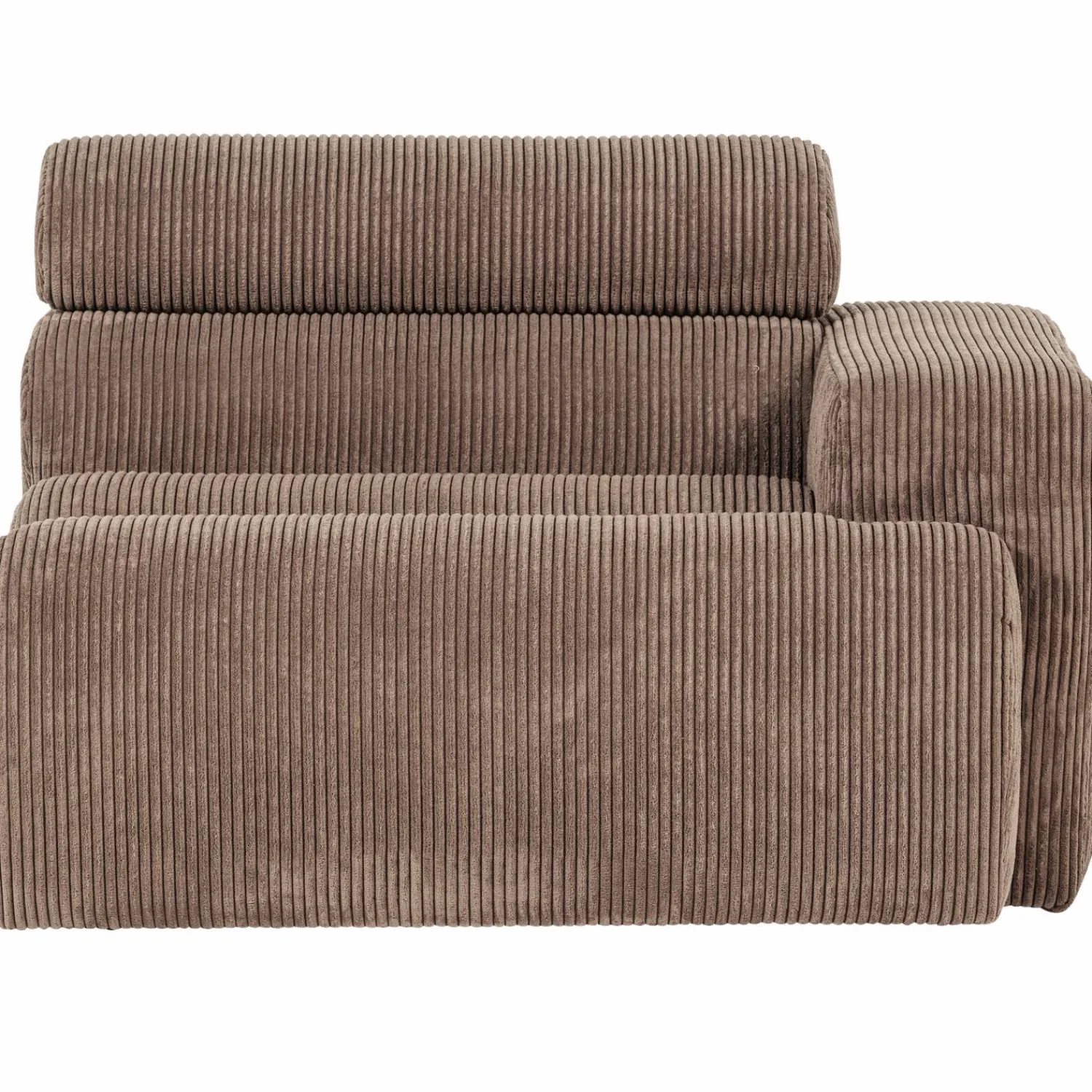 Clearance WOOOD Novi 1-zits element arm rechts ribstof Taupe