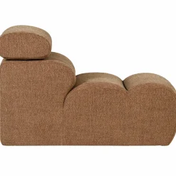 Hot WOOOD Novi 1-zits element bouclé bruin Karamel