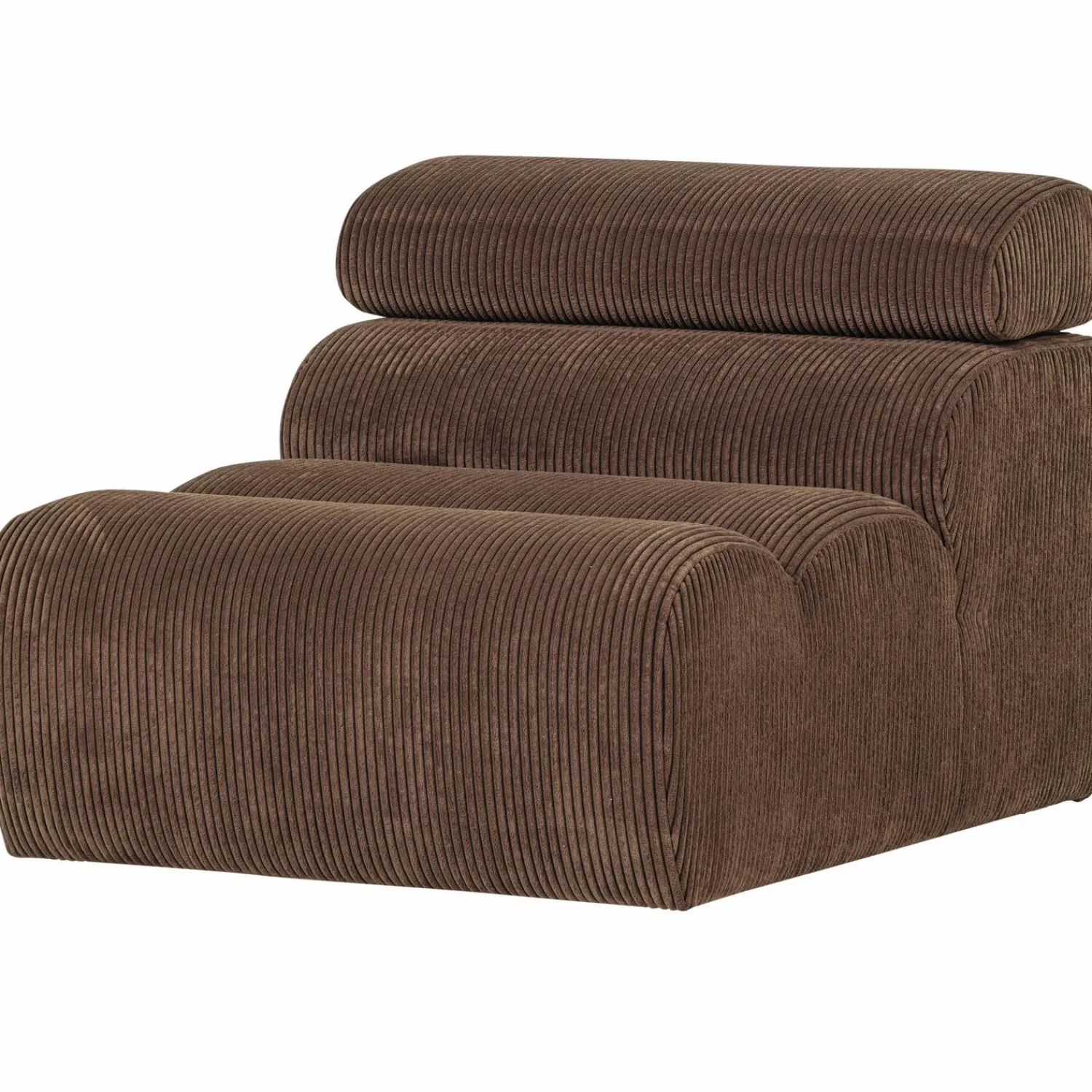 Outlet WOOOD Novi 1-zits element ribstof Mokkabruin