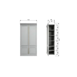 Hot WOOOD Organize kast 44 cm grenen mist