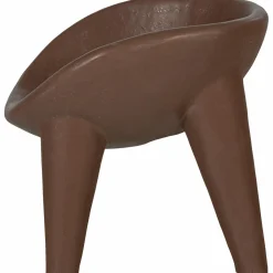 Clearance WOOOD Orio tuin loungestoel vezelversterkte polymeer rood/bruin