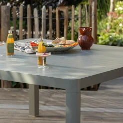 Online WOOOD Ovara uitschuifbare tuintafel aluminium zand