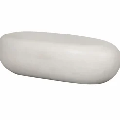 Discount WOOOD Pebble salontafel betonlook wit 28x100x43 cm