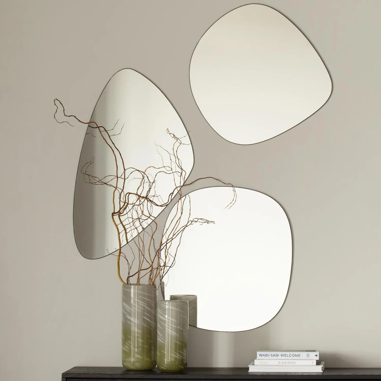 Sale WOOOD Philou spiegel zwart 60x59 cm