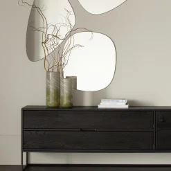 Outlet WOOOD Philou spiegel 80x50 cm Zwart