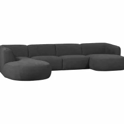 New WOOOD Polly bank U-vorm links Grijs