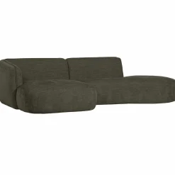 WOOOD Polly chaise longue links warm Groen