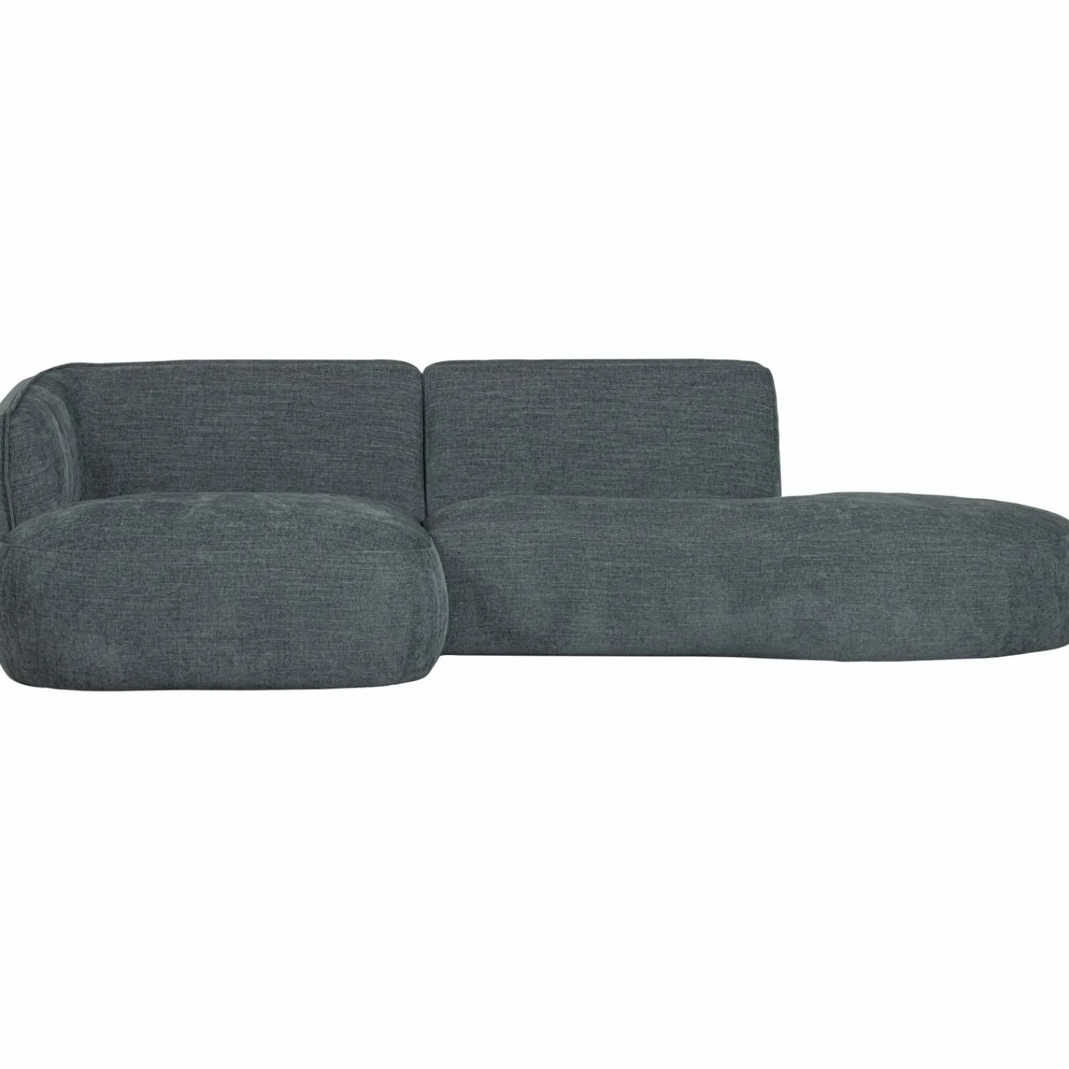 Best WOOOD Polly chaise longue links Blauw/groen