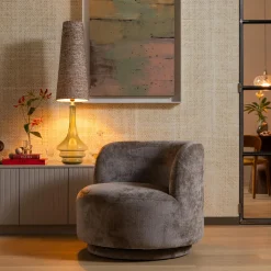 Discount WOOOD Popular draaifauteuil Taupe